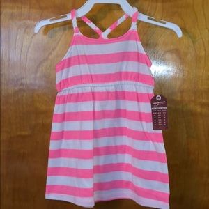 NWT- Infant Girls, Arizona, Pink & White Dress